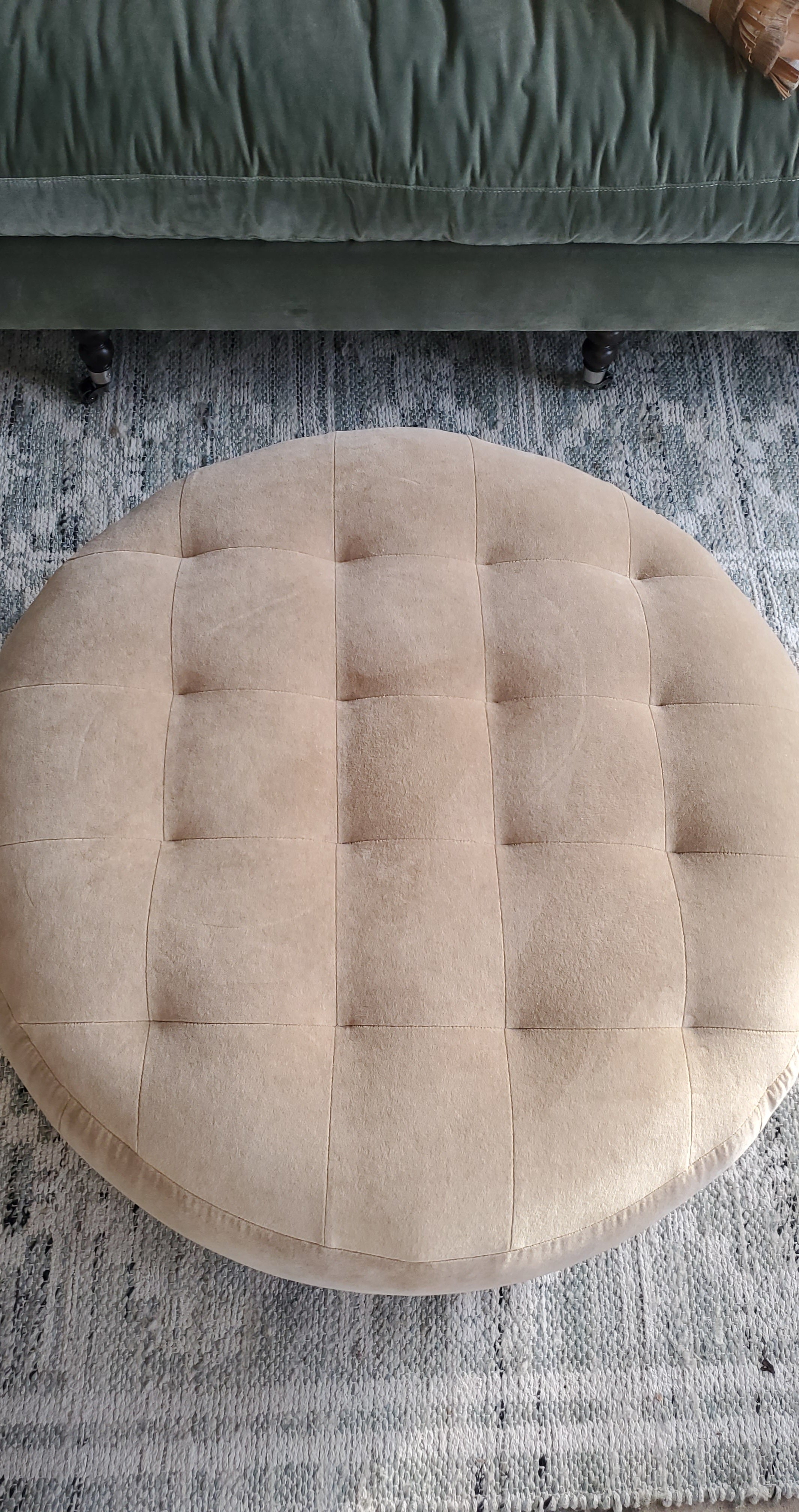 36" Upholstered Round Ottoman