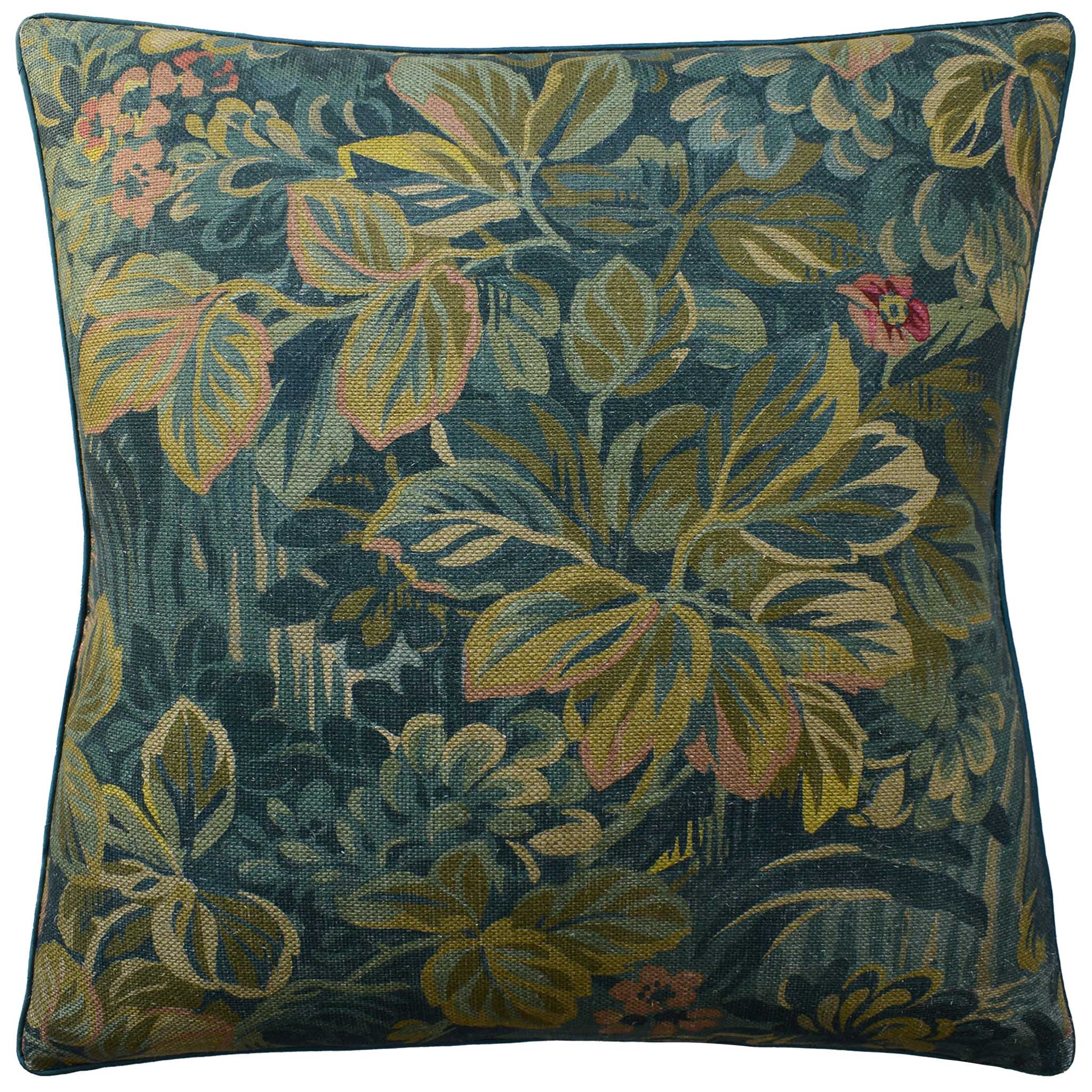 Night Garden Peacock Pillow