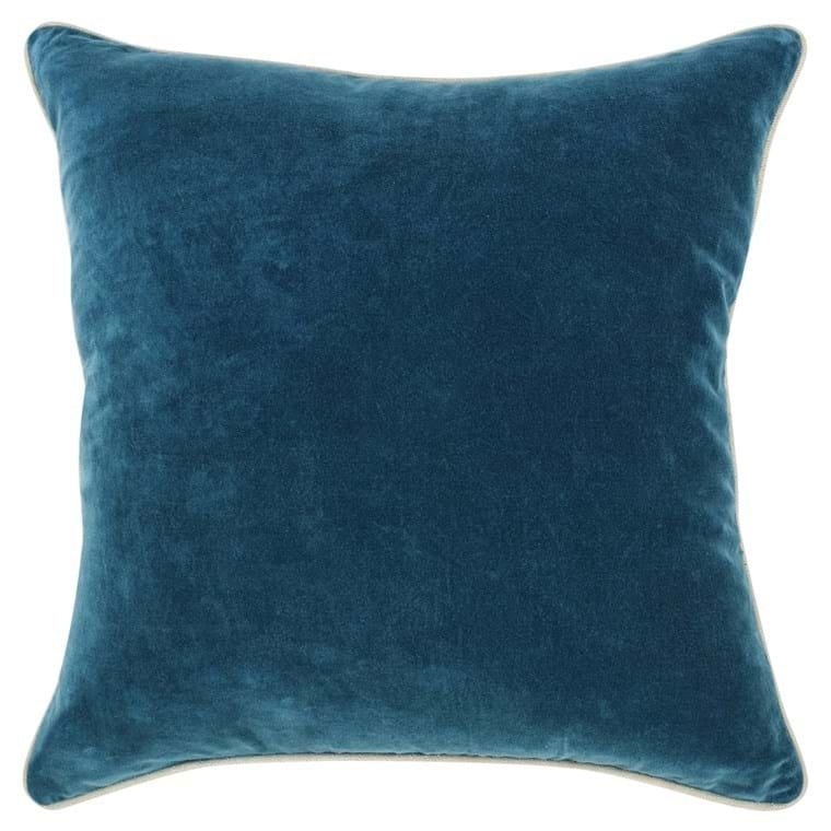 V240087 Vintage Velvet Mediterranean Blue Pillow